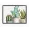 Stupell Industries Modern Succulents Black Framed Wall Print